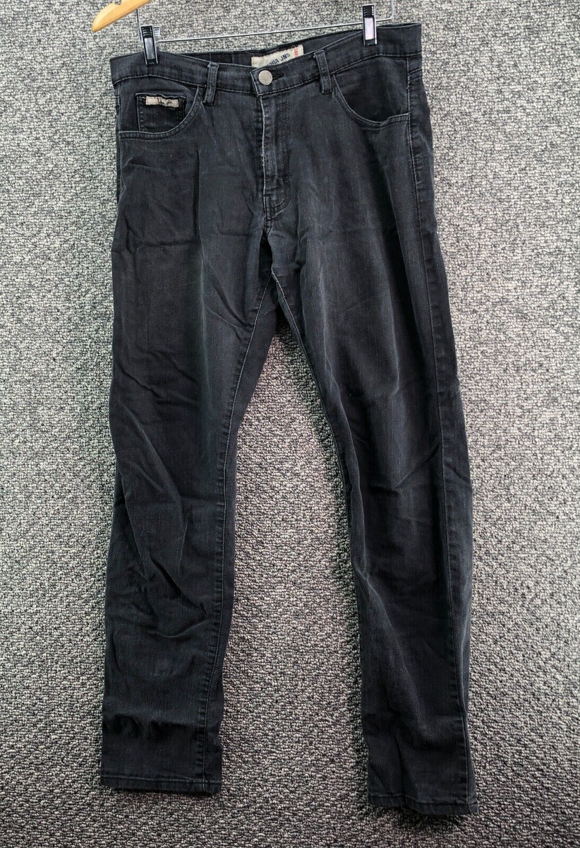 Gran VHIA-JNS Edition Limited Distressed Jeans Denim Black Mens Sz 32x32 Zip