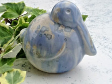 Sgrafo Modern aus  Nachlass Peter Müller Porzellan blau Figur Vogel Objekt Ente