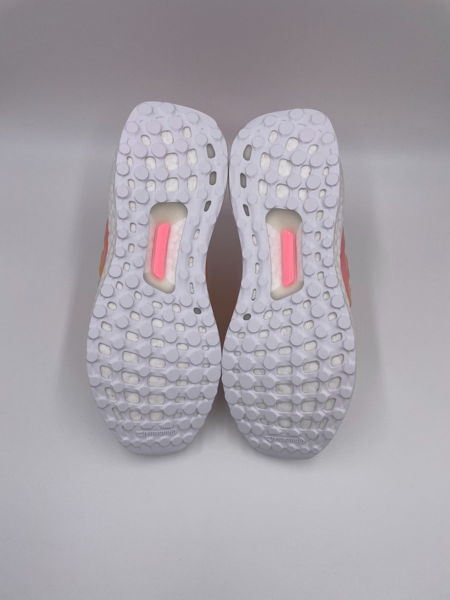 adidas Ultraboost 5.0 DNA White Pink Yellow Primeknit Running Shoes GX9762  New | eBay