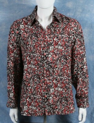 Authentic GIANNI VERSACE vintage silk shirt print size IT 52 from