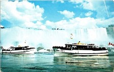 Tourist Boat Maid Mist Niagara Falls Postcard WOB Note 15c Stamp Canceled PM VTG