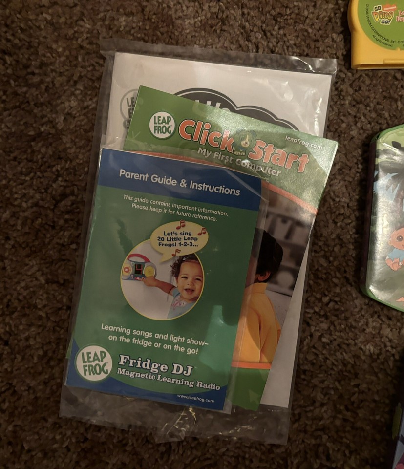 LeapFrog Clickstart My First Computer W/ Controller Console 3 Games