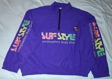 VTG 90s SURF STYLE WINDBREAKER JACKET PULLOVER INTERPLANETARY MEN ONE SIZE FITS