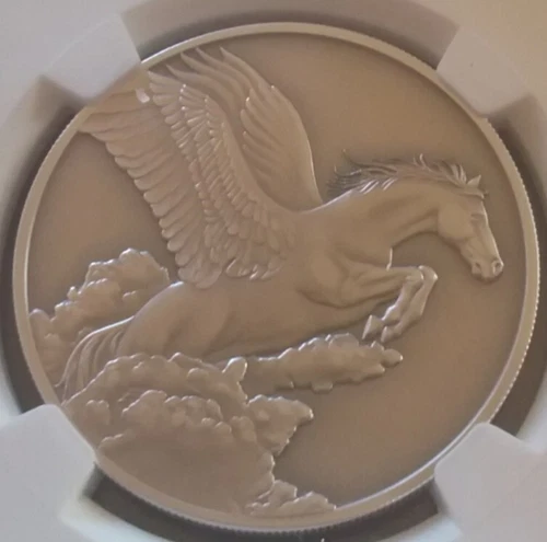 RARE 20 Tokelau 2014 Pegasus Reverse Proof PF69 NGC 999 Silver OZ Coin 