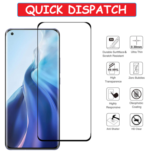 For Xiaomi Mi 11 Ultra Tempered Glass Screen Protector Full Coverage - Afbeelding 1 van 6