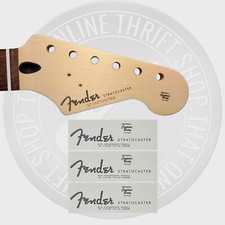 Fender Strat Waterslide Guitar Neck Headstock Decals Set of 3 