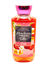 BATH  BODY WORKS STRAWBERRY POUND CAKE SHOWER GEL BODY WASH 10 FL OZ NEW