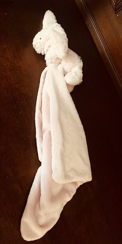 Jellycat London Bashful Bunny Pink Rabbit With Blanket Plush Lovey Doll Stuffed - Picture 5 of 6