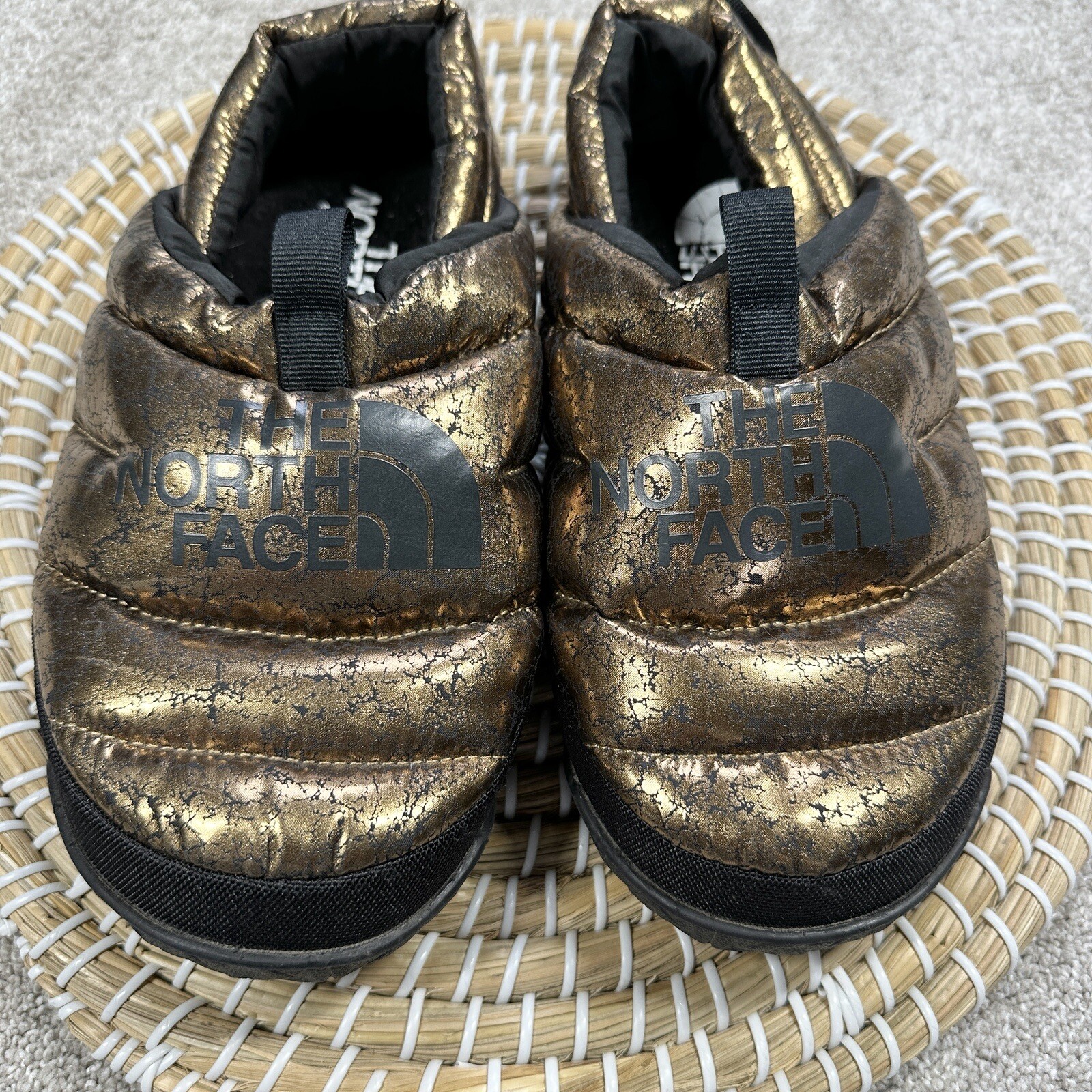 PANTOFOLA D’ORO Pantofole Nuptse Mule da donna The North Face 75% piumino d'oca nero taglia 6