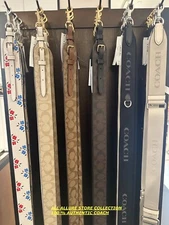 BN COACH Novelty~Guitar Strap~SIGNATURE~FLORAL~SOLID BAG STRAP PICK COLOR