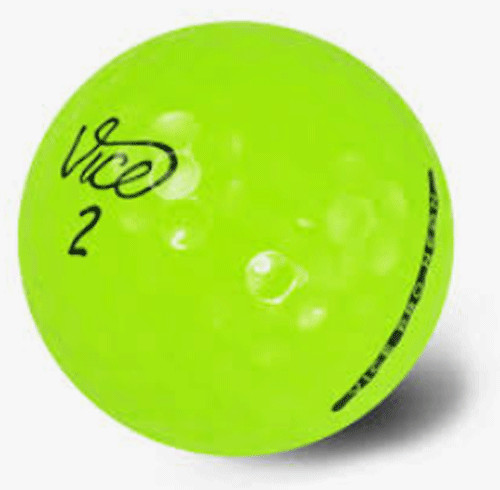 24 Golf Balls- Vice Pro Neon Lime Green Mix AAAAA