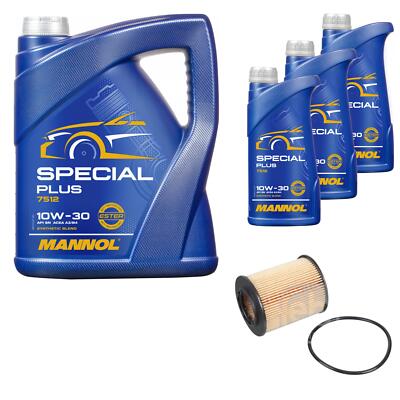 FEBI BILSTEIN Ölfilter 8L MANNOL Special Plus 10W-30 für Opel Zafira A F75_ 1.8