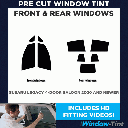 Vorgeschnittene Scheibentönung für Subaru Legacy 4-door Saloon 2020 Komplettset - Picture 1 of 5