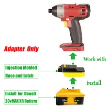1x Adapter for DeWalt 20V Type Battery To Power for CHICAGO ELECTRIC 18V Tools