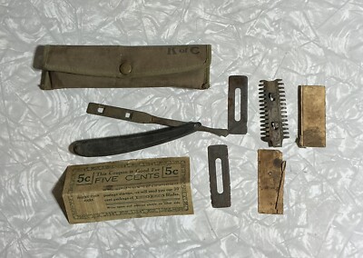 Antique 1900 s Durham Duplex Razor With Case, K Of C?