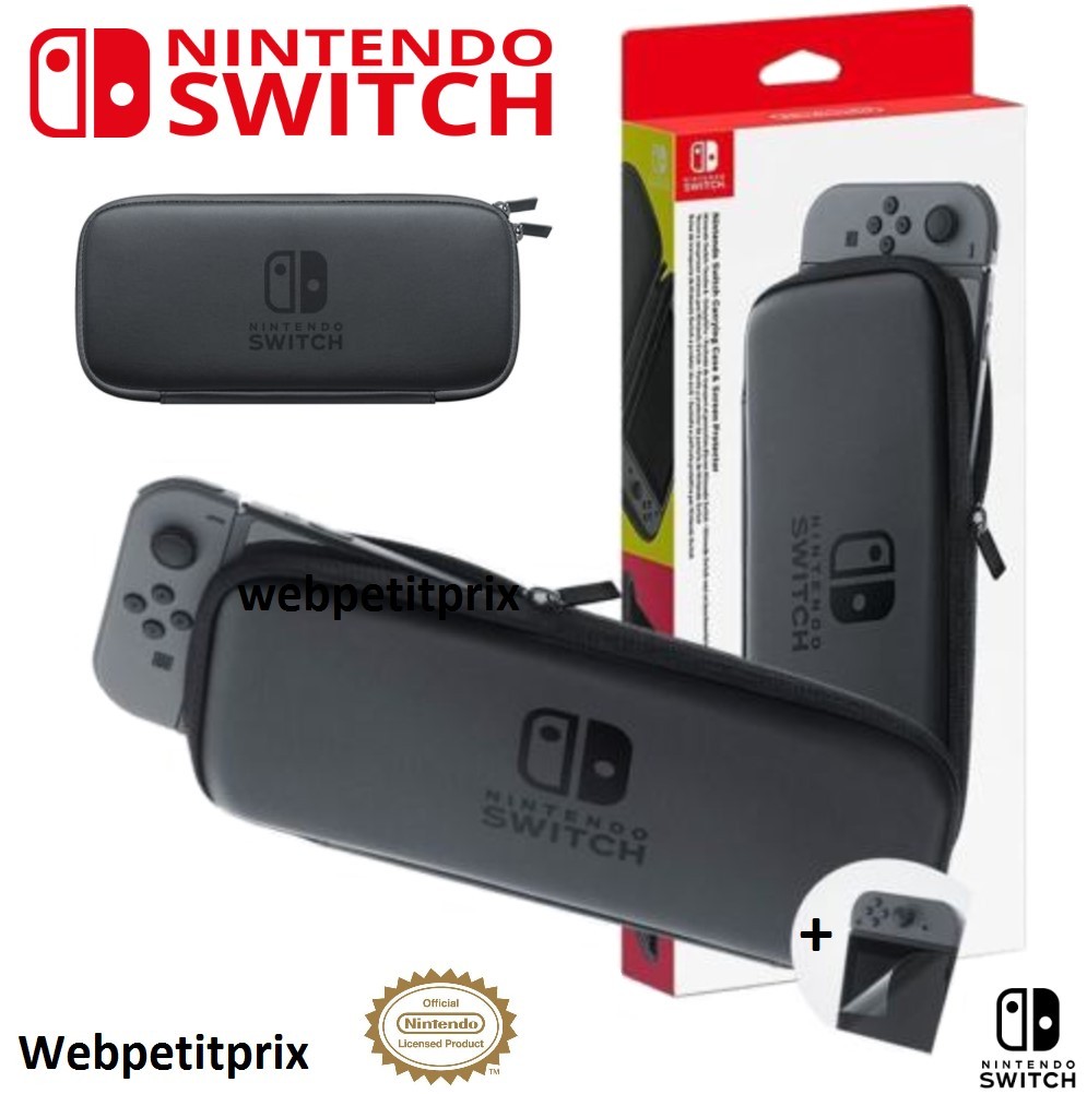 Housse de transport rigide en EVA et film écran haute résistance pour Nintendo Switch