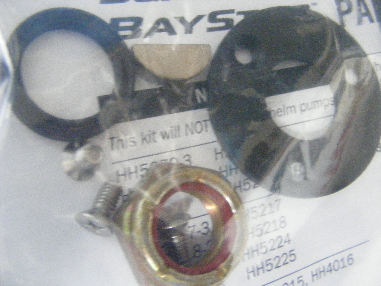 Teleflex Steering Shaft Seal Wheel Nut Key KIT HP6032 For SeaStar Newer