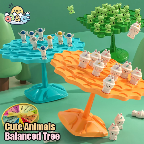 Fun Frog Balance Tree Children Math Toys Balancing Board Game Parent-Child Inter