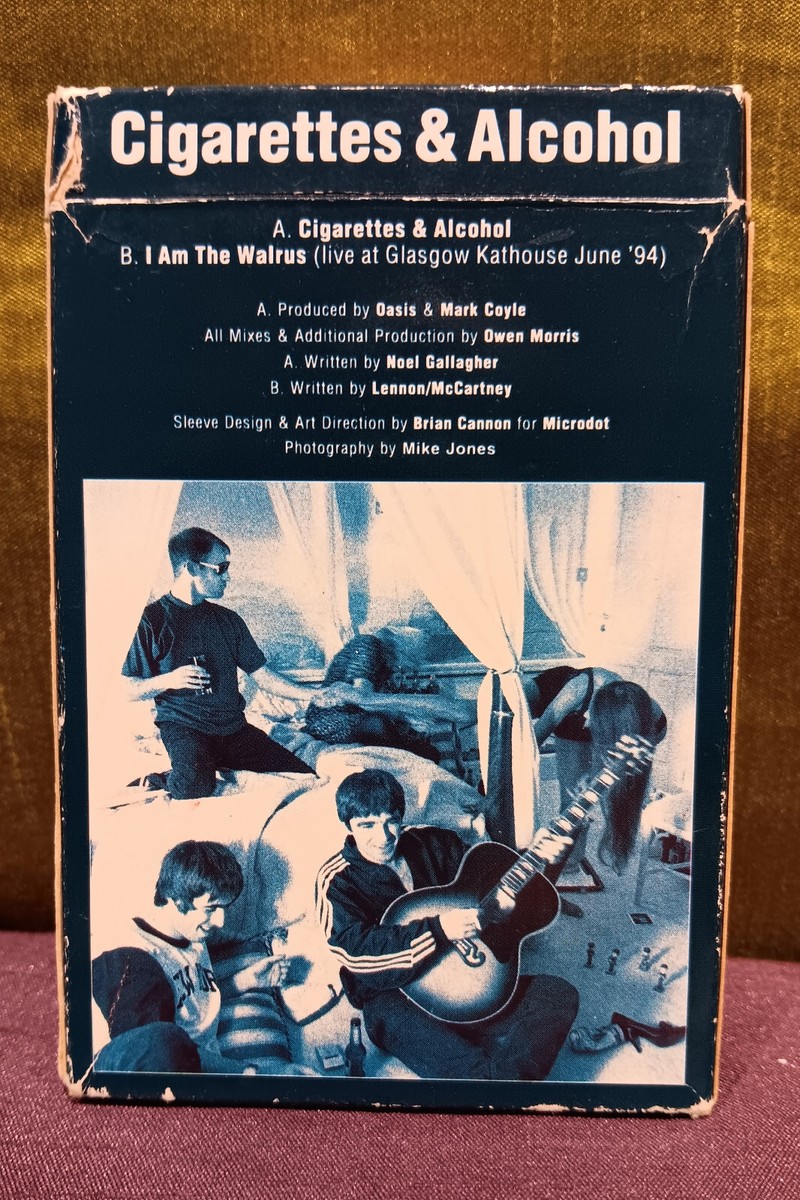 OASIS - CIGARETTES AND ALCOHOL / I AM THE WALRUS 1994 MC Cassette