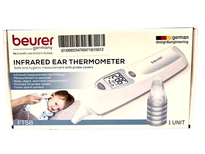 Infrared Ear Thermometer FT 58 With Prove Covers by Beurer - German Engineered