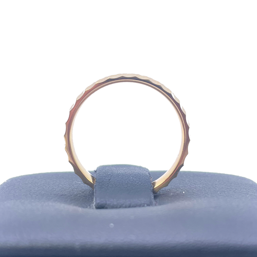 22ct Yellow Gold Unique Diamond Cut High Polished Women's Band 3.5mm - Picture 3 of 7
