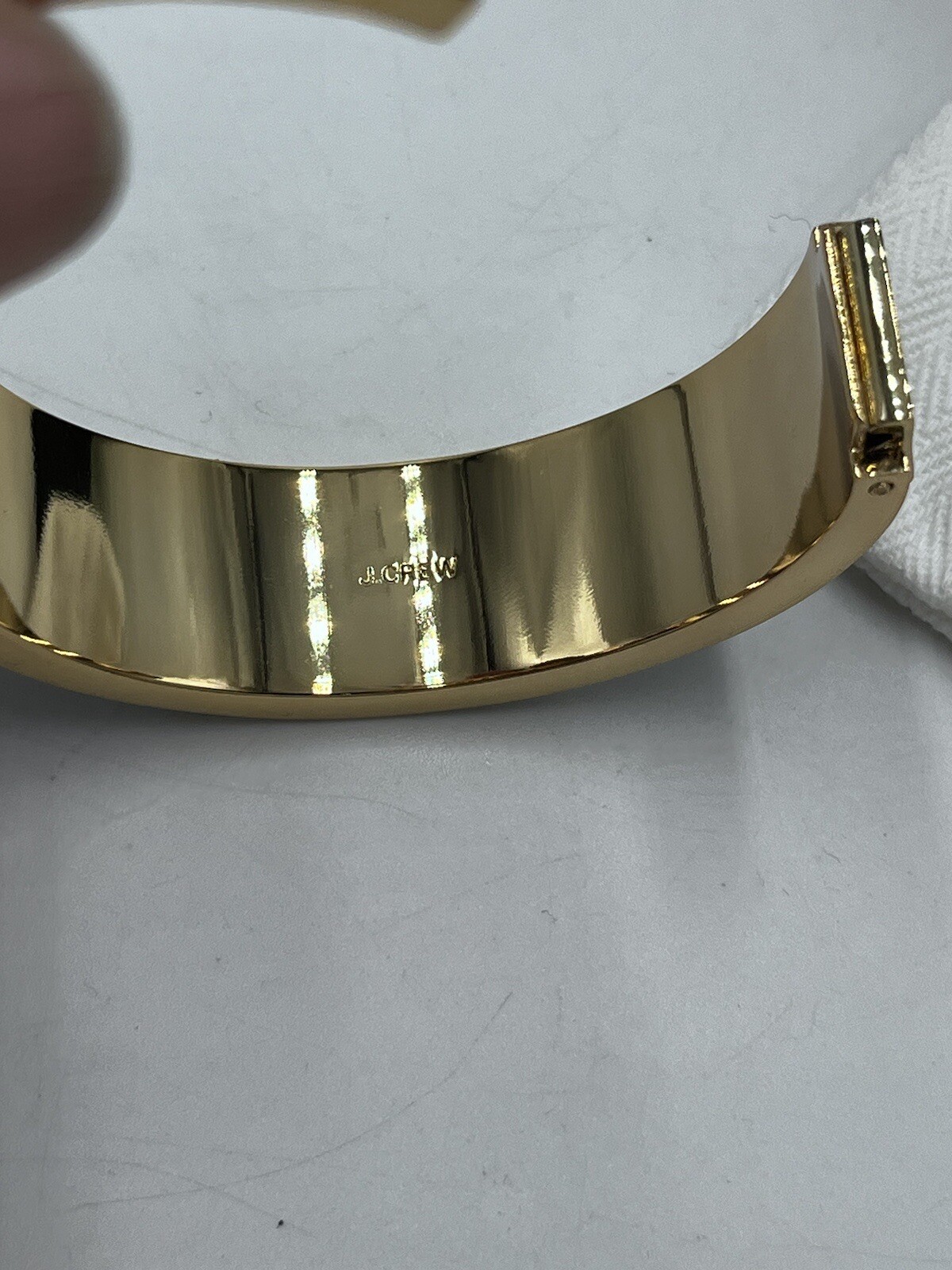 J Crew Hinged Acetate Bangle Statement Bracelet T… - image 6