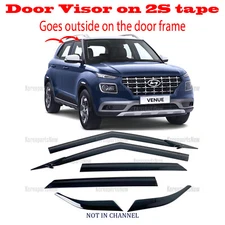 2020-2025 Hyundai Venue - DOOR SIDE WINDOW VENT VISORS RAIN GUARDS ⭐6pcs⭐ Set