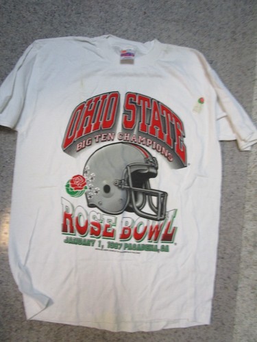 Vintage Ohio State Buckeyes 1997 Rose Bowl Single Stitch T-shirt OSU X Large NOS