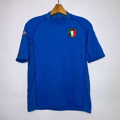 ITALY 2000 2002 HOME FOOTBALL SHIRT SOCCER JERSEY KAPPA sz M MEN
