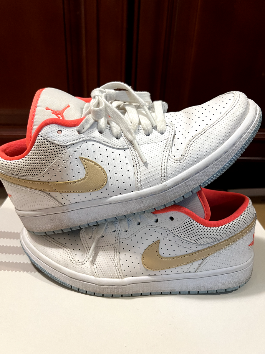 Nike Air Jordan Low SE 'White Sesame' Crimson DC9509-100 Size