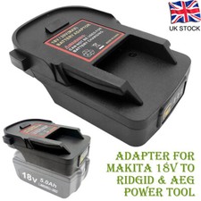 Adapter For Makita 18V Li-Ion Battery Convert To For RIDGID &For AEG Power Tools