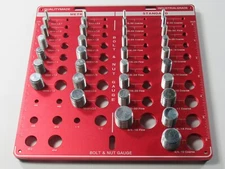 34 Nut and Bolt Inch and Metric Thread Checker Screw Thread Identifier Gauge