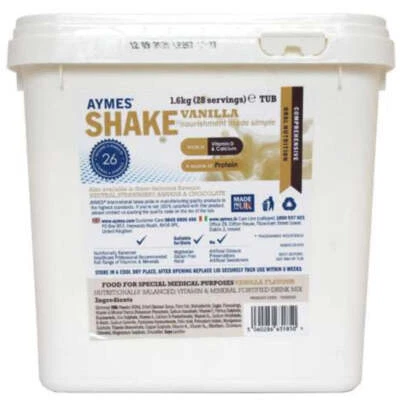 AYMES INTERNATIONAL LTD TPOS Aymes Vanilla Shake Protein Powder Tub 1600g