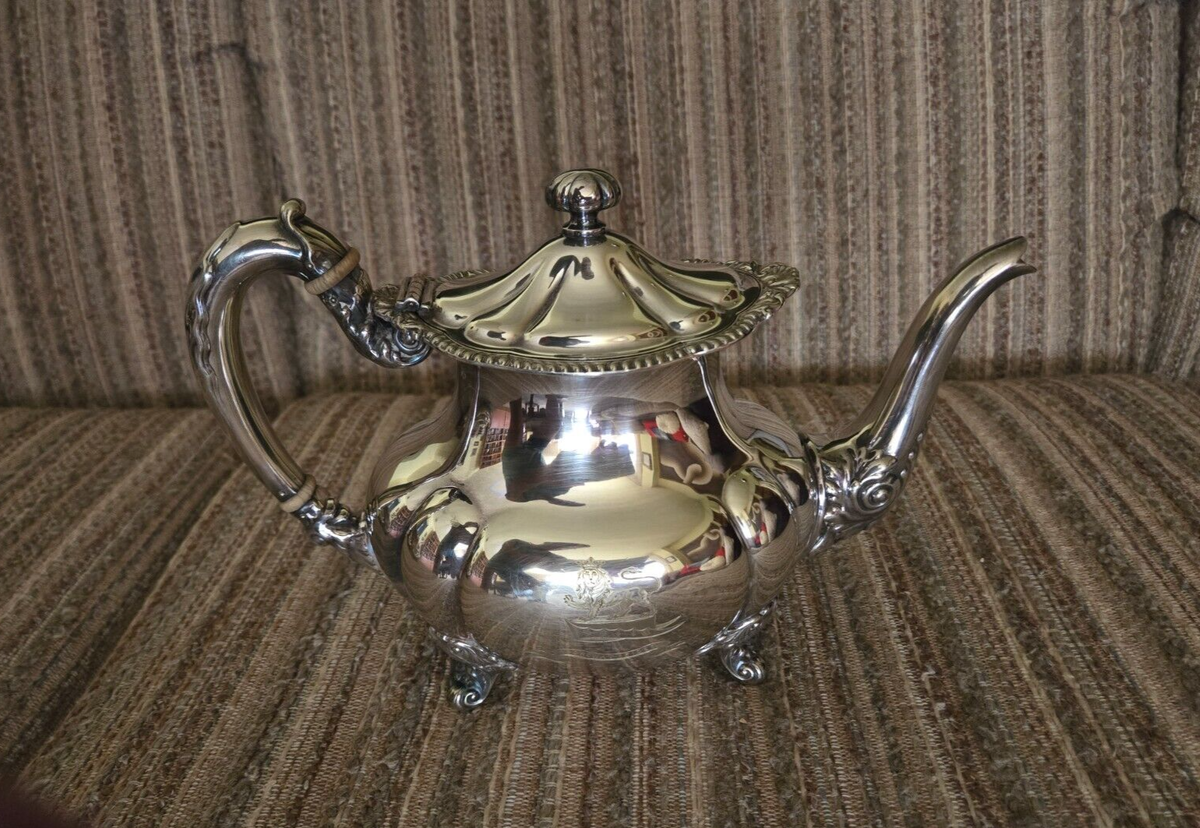 Large Gorham Antique Silverplate Tea Set, 5 Piece set | eBay