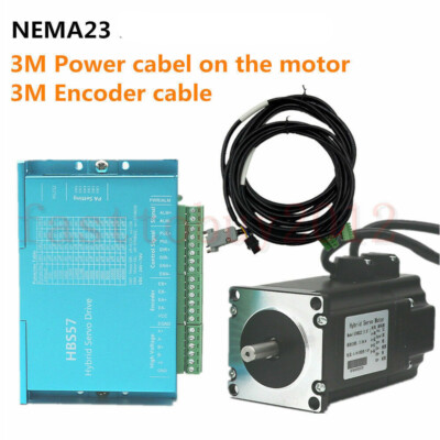 3.6NM Closed-Loop Stepper Motor Nema23 428Oz-in Hybrid Servo Driver CNC Router