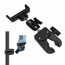 Mic Stand Phone Holder,Phone Holder for Mic Stand,Pole Clamp,Phone Clamp Moun...