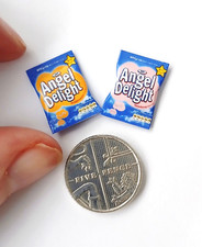 DOLLS HOUSE MINIATURE 1:12 * 2 X ANGEL DELIGHT PACKETS * COMBINED P+P