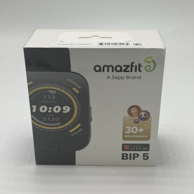 Amazfit Bip 5 Smartwatch 50mm 1.91  Black Zepp OS Fitness Tracker Open Box