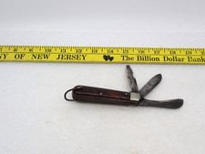 Vintage Colonial Providance 3 blade Electrician Pocket kn9ife made in USA