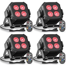 Mini Led Stage Lights, Corded 4 8w Led Par Lights, Lightweight RGBW 4 in 1 ...
