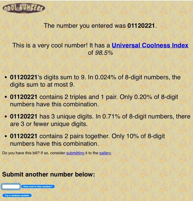 2017 $ 1 Dollar Bill 💸 #01120221 Digit Sum of 9 Very Cool 😎 - Image 4 of 4