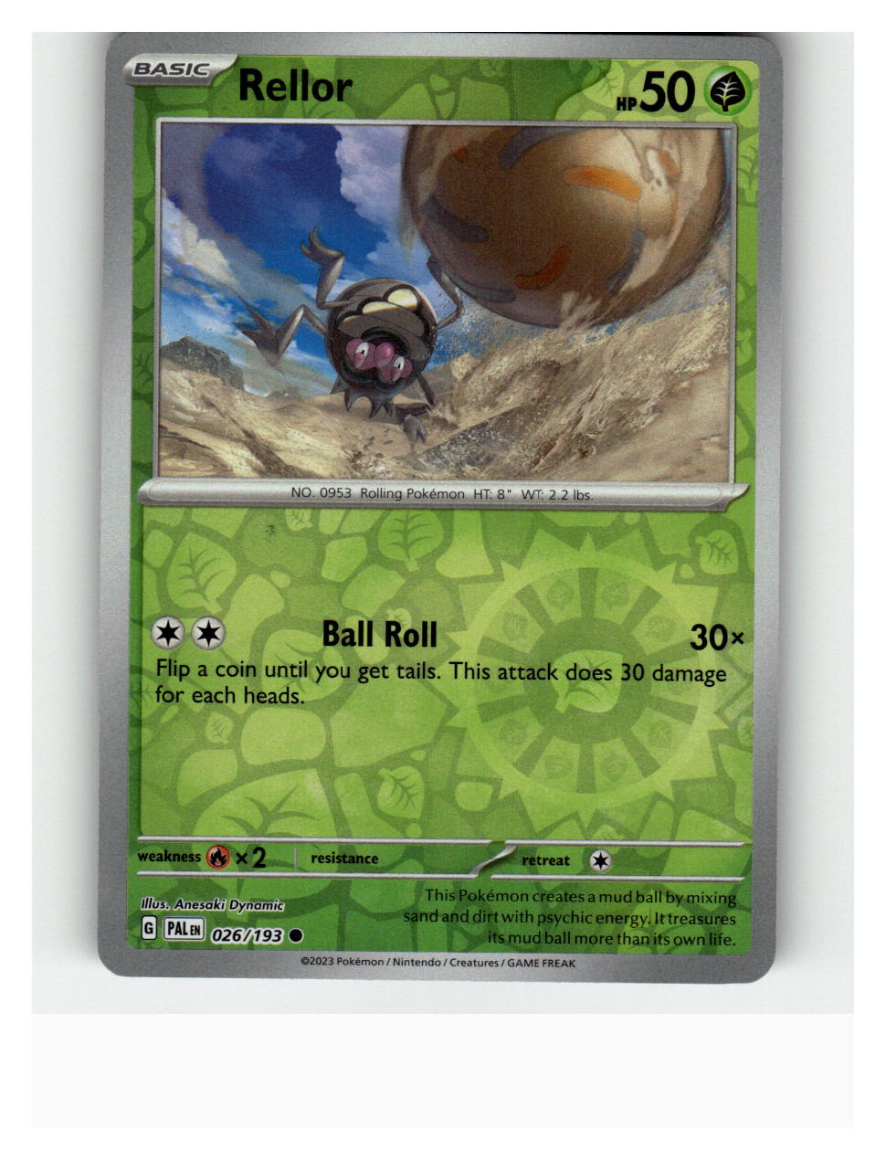 Rellor - Reverse Holo Common SV02: Paldea Evolved 026/193 NM