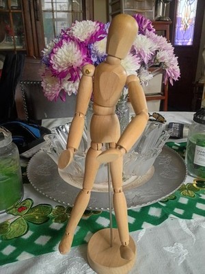 IKEA Gestalta 21576 Wood Mannequin Artist Sketch Figure Model Poseable 13'' Tall