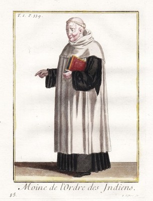 India Indien Indian order Orden monk Mönch costume Tracht engraving 1790