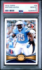 2012 TOPPS #26 ANTONIO GATES PSA 10