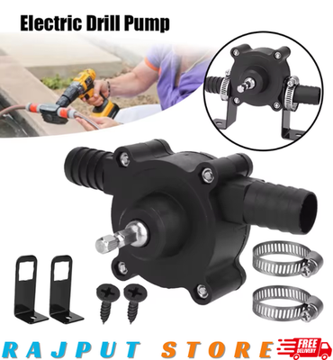 #ad Home Electric Drill Drive Self priming Pump Water Oil fluid transfer pumps tools $7.49