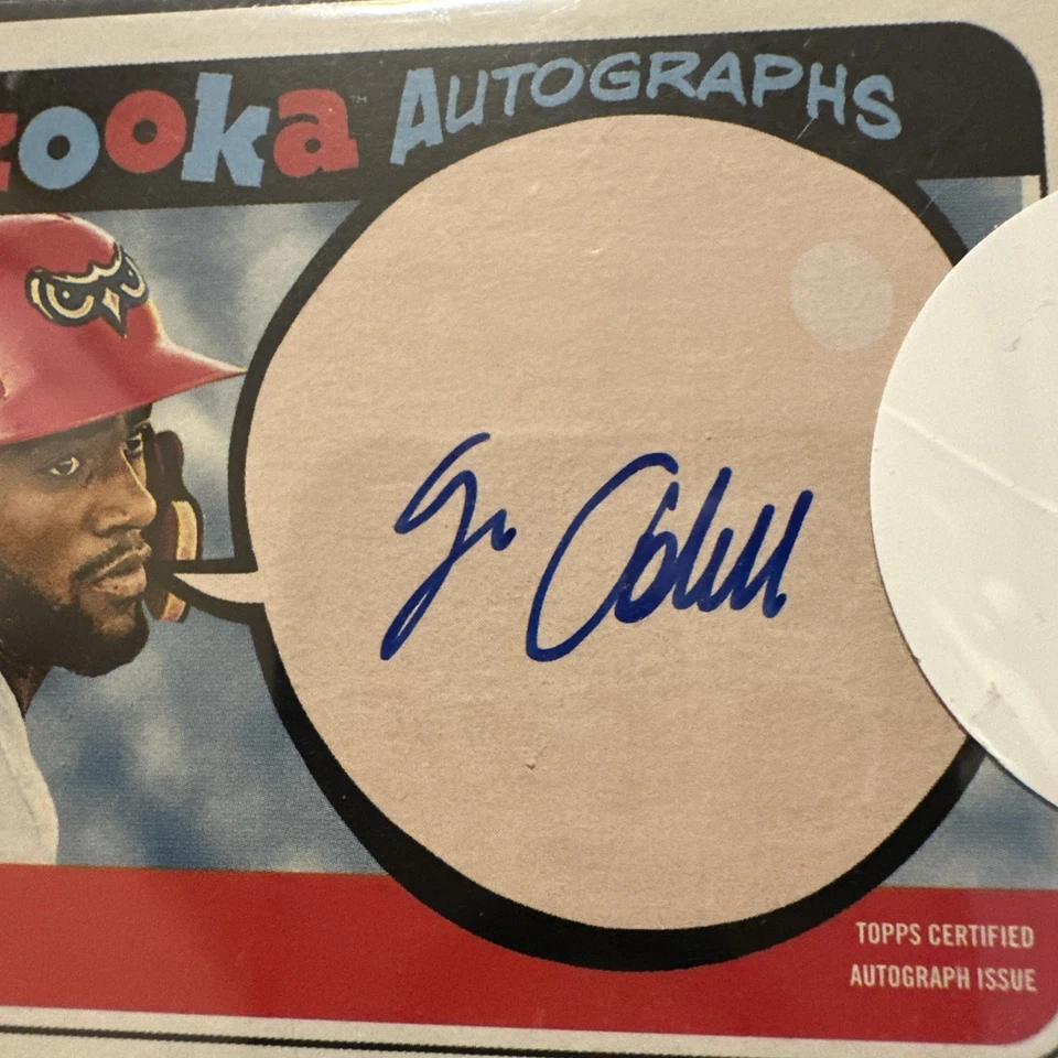 2018 Topps Heritage Minor League Edition Bazooka Auto /50 Jo Adell #BA-JA Auto - Image 3 of 4