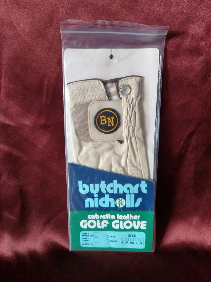 Guante de golf Butchart Nicholls de cuero para hombre regular M izquierda cuero #2 vintage nuevo de colección Foto 2 de 4