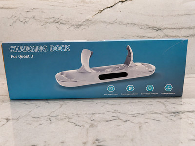 Charging Dock for Meta Quest 3 VR Headset Controller Stand Station w/ Batteries 