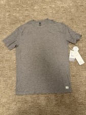 Vuori men short sleeve Strato Tech Tee Grey Heather Size Small